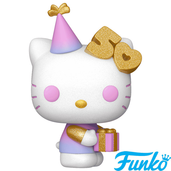 Funko POP #77 Hello Kitty 50th Anniversary Hello Kitty with Present Glitter Exclusive Figure